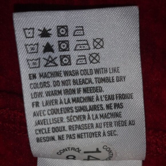 American Eagle Outfitters Flex Ladies Size Small Red Fleece Lined Hoodie - Picture 5 of 6